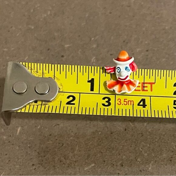 CLOWN Single stud‎ earring vtg vintage 80s colorful eighties post pierced ears - Picture 4 of 4